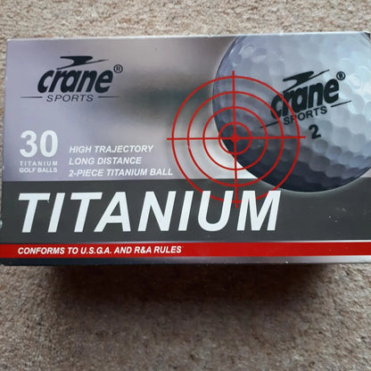 CRANE Titanium Soft Distance Golf Balls (3 pack)